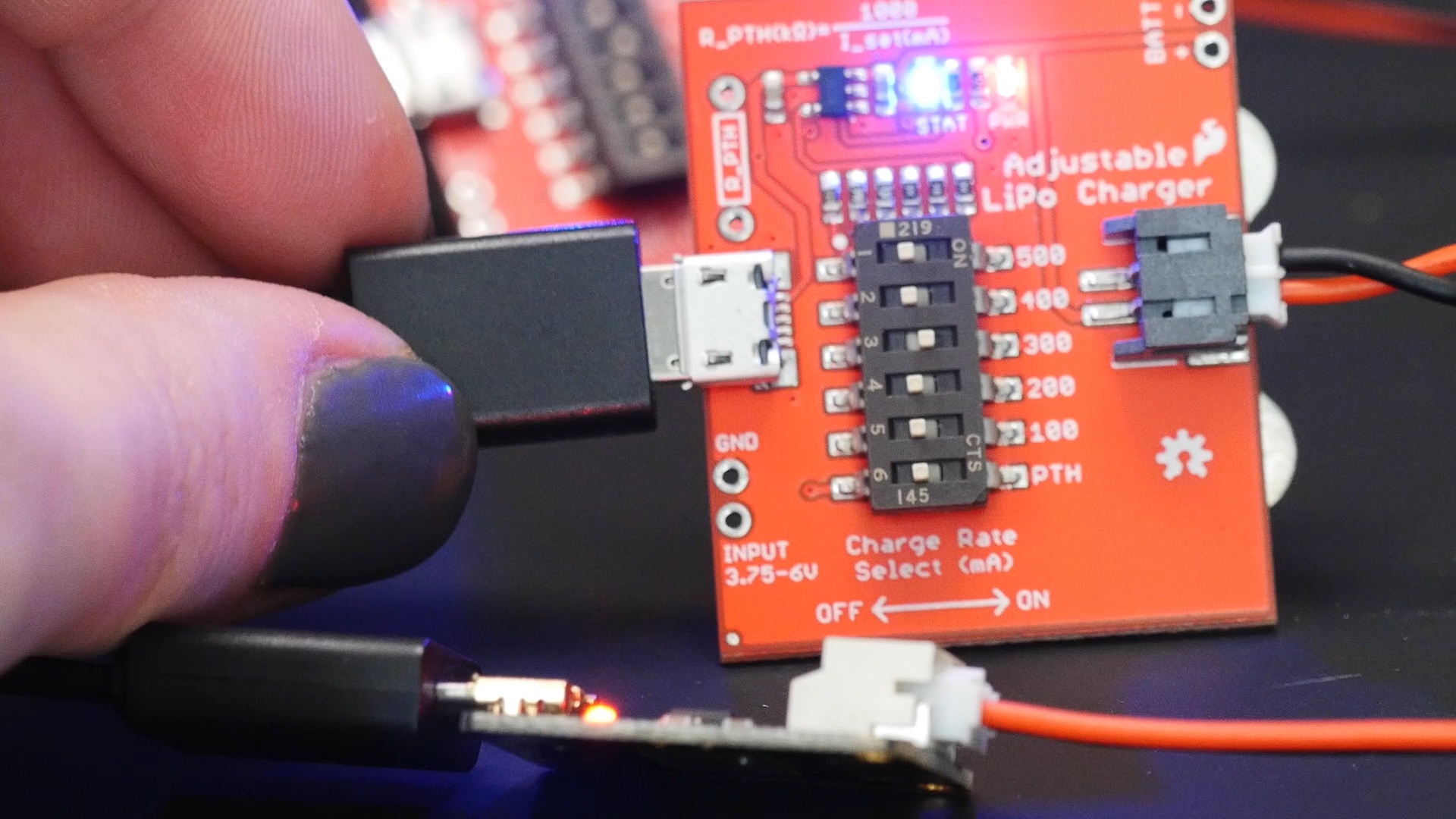 charger with dip switch