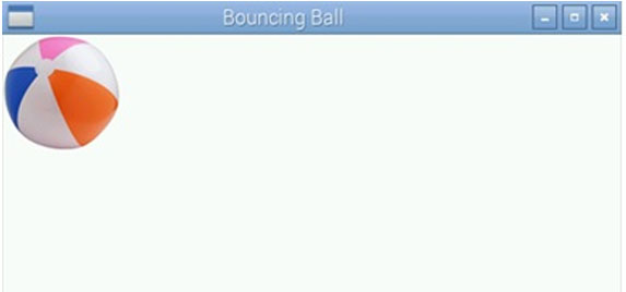 Bouncing Ball Canvas Example Built With Pygame Library